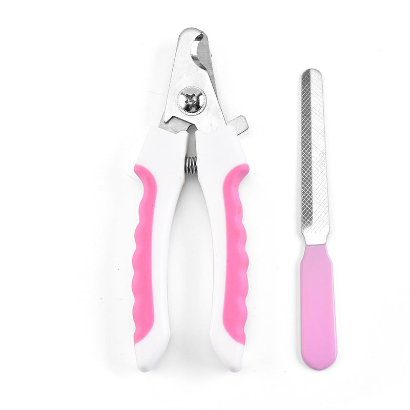 Professional Dog Nail Clipper with File — Safe & Precise Trim