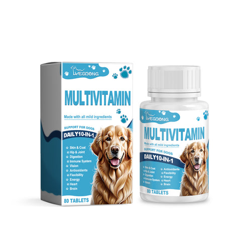 Dog Multivitamin Chewable Tablets — Daily Health Support for a Longer, Happier Life