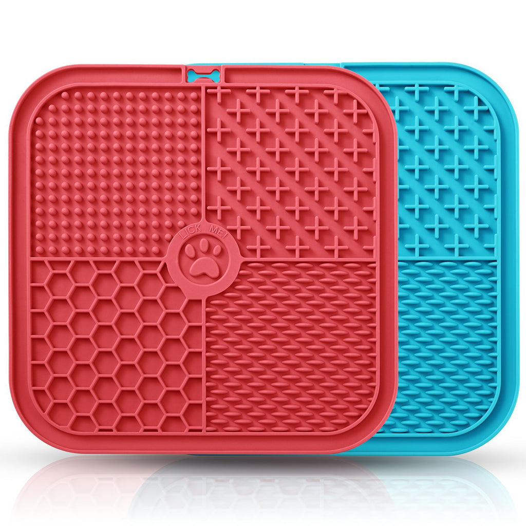 Pet Licking Pad New Pet Food Utensils Dog Slow Food Pad Placemat Sucker Slow Food Pad Dog Licking Pad