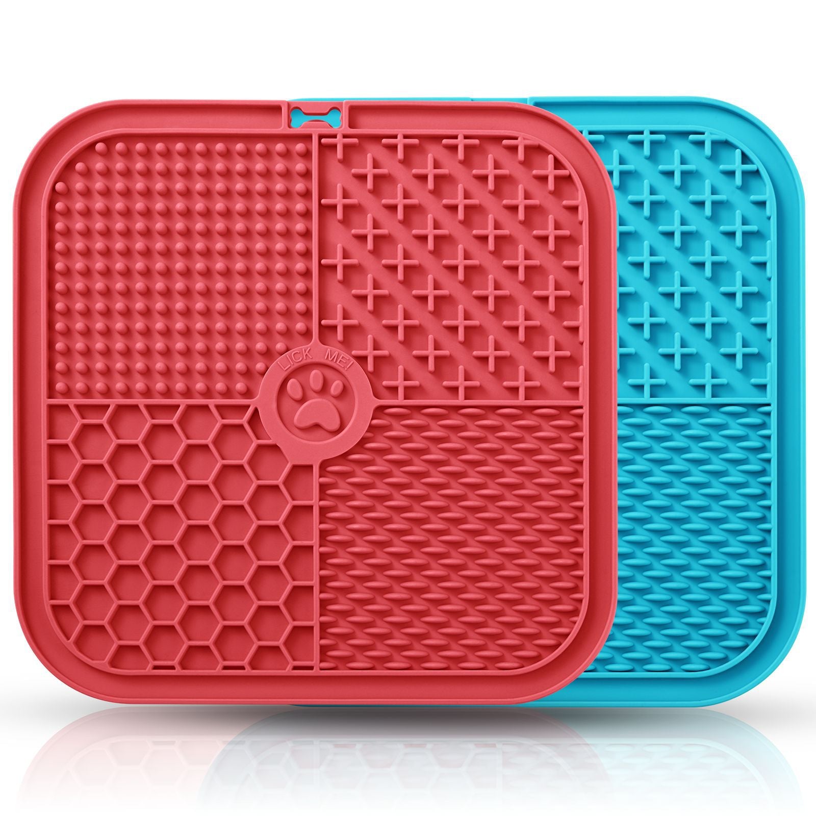 Pet Licking Pad New Pet Food Utensils Dog Slow Food Pad Placemat Sucker Slow Food Pad Dog Licking Pad