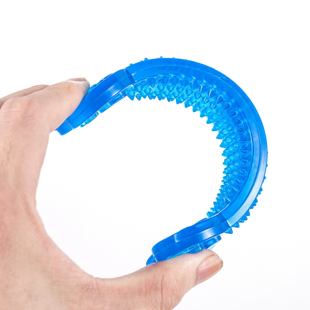 Rubber bone chew toy packaging — dog dental toy for aggressive chewers