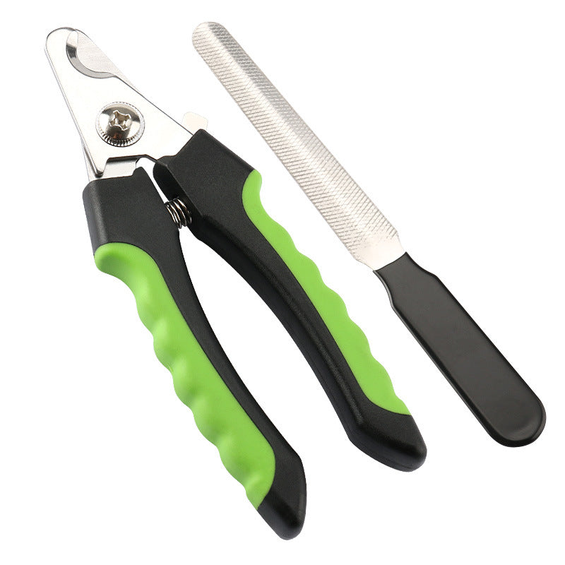 Professional Dog Nail Clipper with File — Safe & Precise Trim